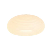 LIVARA Donut LED Ceiling Light 50cm 40W Three-Color Dimmable Anti-Glare Soft Light Iron Base & PE Lampshade Modern Flush Mount Lamp - White