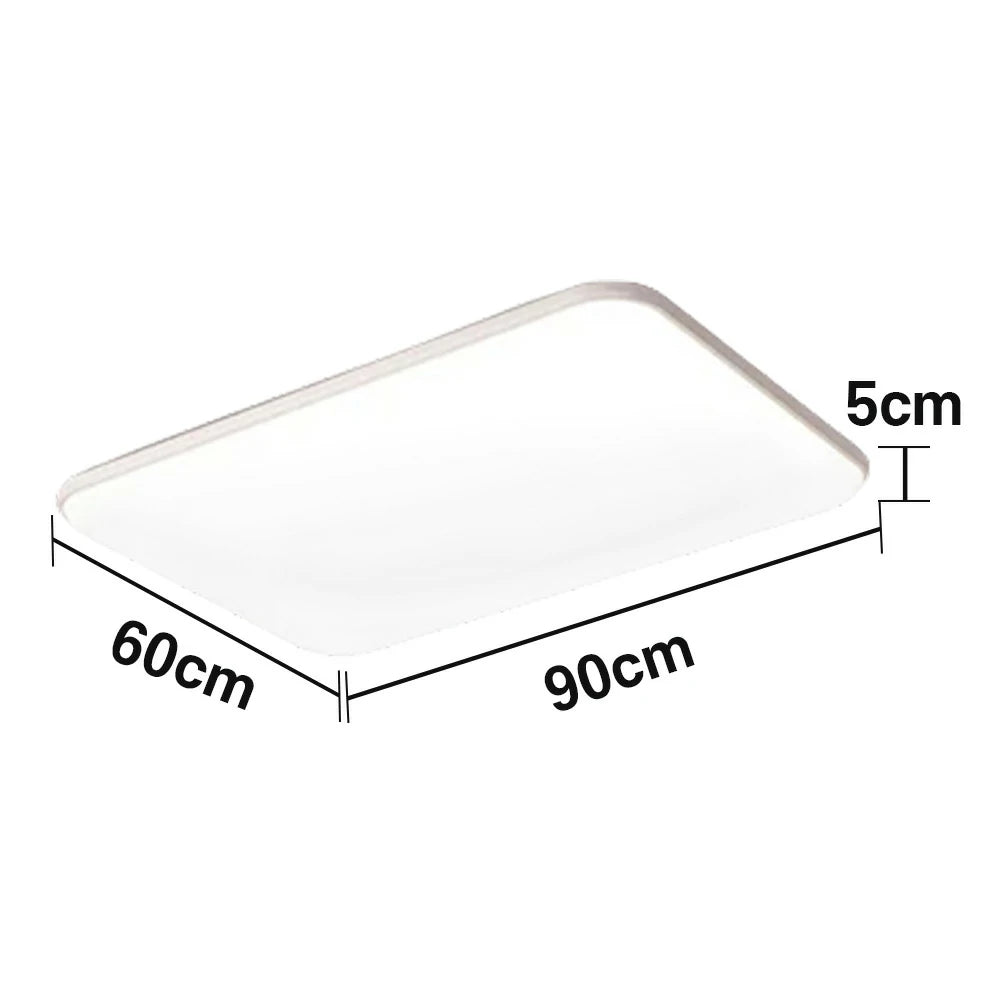 LIVARA LED Ceiling Light 90/110cm Three-Color Dimmable 108W/120W Modern Minimalist Rectangular Flush Mount Lamp - Eye-Protective & Energy Efficient