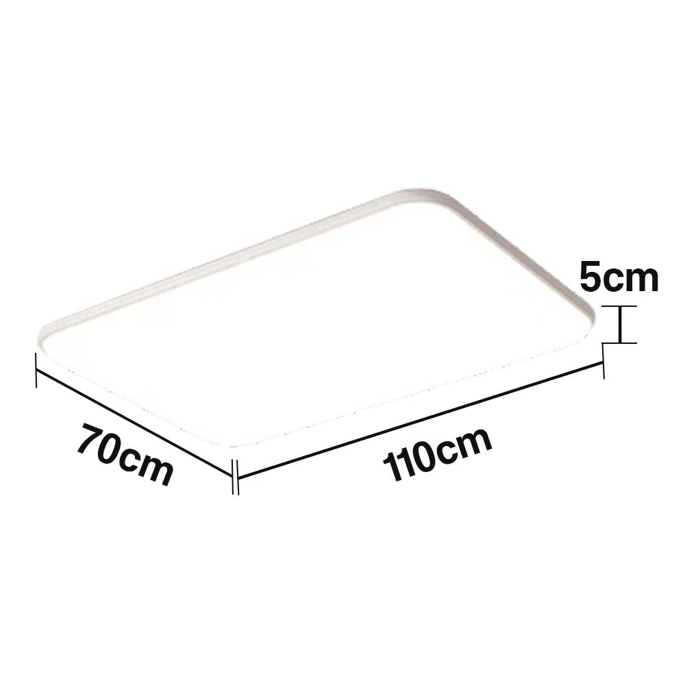 LIVARA LED Ceiling Light 90/110cm Three-Color Dimmable 108W/120W Modern Minimalist Rectangular Flush Mount Lamp - Eye-Protective & Energy Efficient