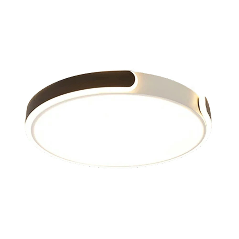 LIVARA LED Ceiling Light 32/52/62cm Three-Color Dimmable 28W/48W/58W Modern Round Flush Mount Lamp Eye-Protective & Minimalist Design - Black