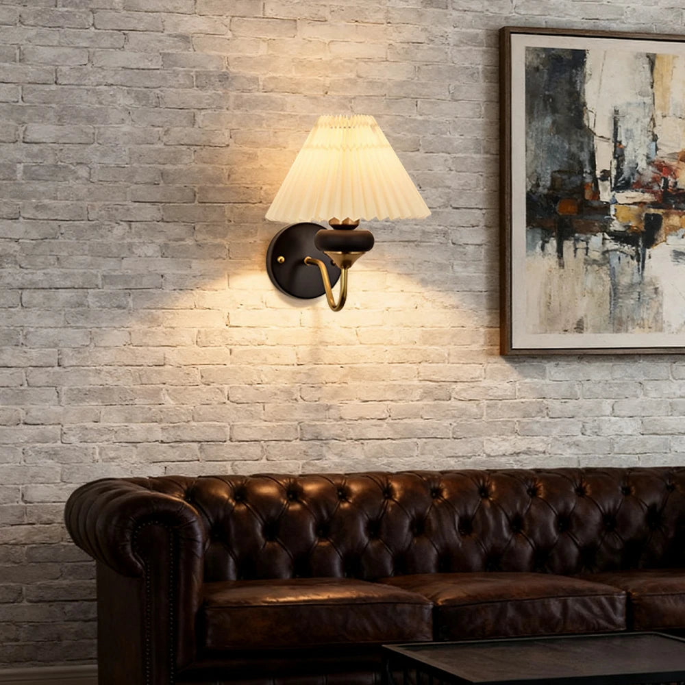 LIVARA Magic Bean LED Wall Lamp 12W Three-Color Dimmable Modern Decorative Fabric Light