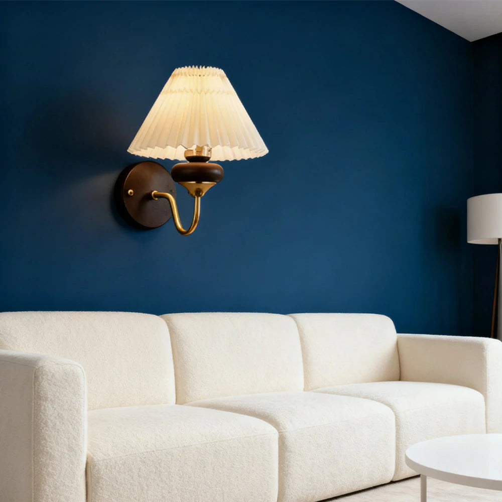 LIVARA Magic Bean LED Wall Lamp 12W Three-Color Dimmable Modern Decorative Fabric Light