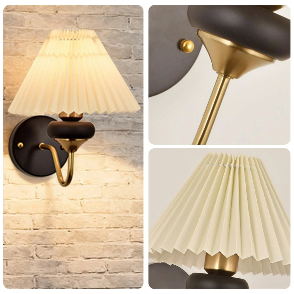 LIVARA Magic Bean LED Wall Lamp 12W Three-Color Dimmable Modern Decorative Fabric Light