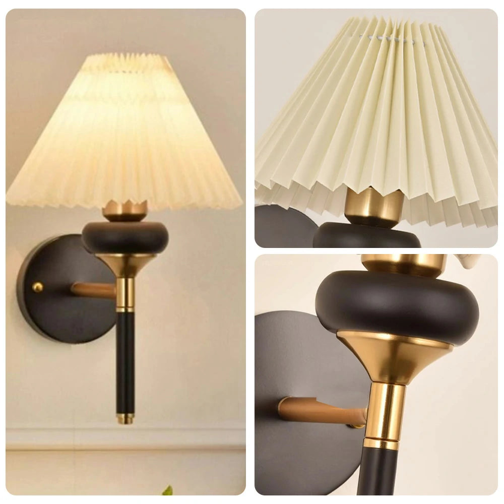 LIVARA 12W Three-Color Dimmable LED Wall Lamp Magic Bean Modern Decorative Fabric Light