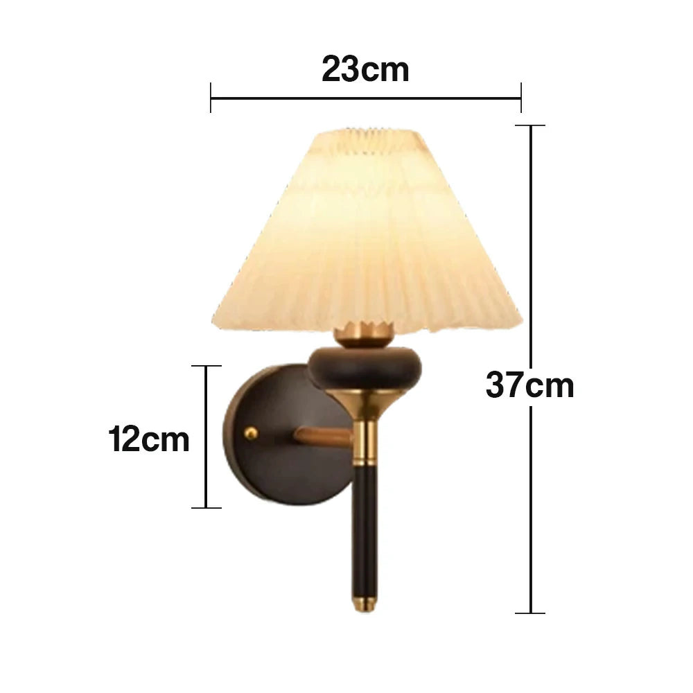 LIVARA 12W Three-Color Dimmable LED Wall Lamp Magic Bean Modern Decorative Fabric Light