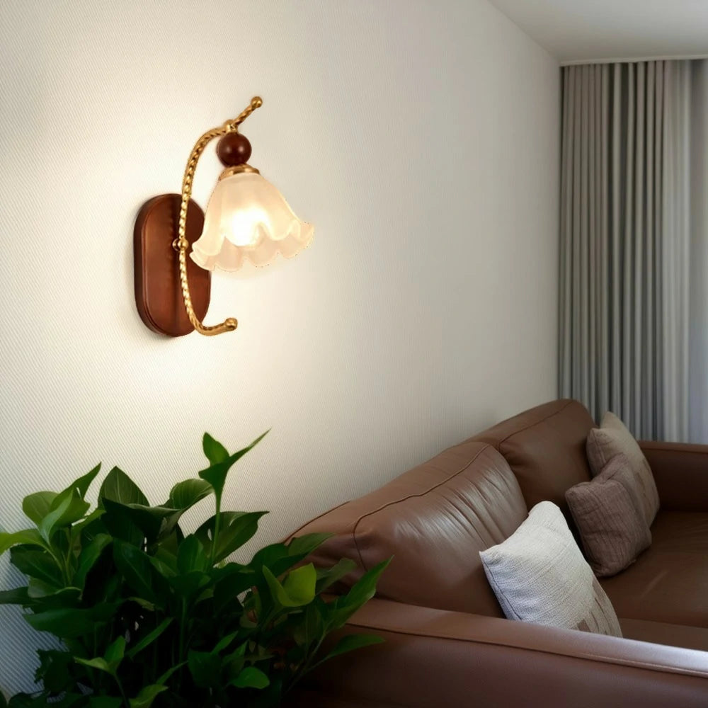 LIVARA 12W Summer Lily LED Wall Lamp Three-Color Dimmable Eye-Protection Light Modern Decorative Design