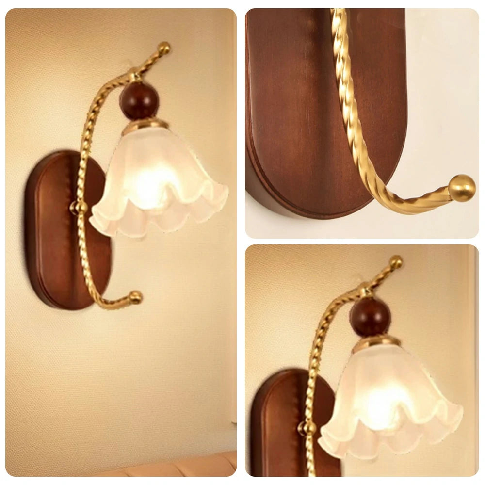 LIVARA 12W Summer Lily LED Wall Lamp Three-Color Dimmable Eye-Protection Light Modern Decorative Design