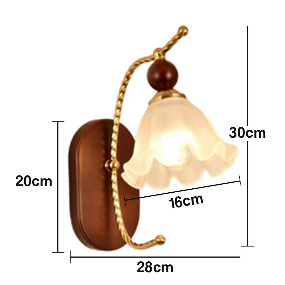 LIVARA 12W Summer Lily LED Wall Lamp Three-Color Dimmable Eye-Protection Light Modern Decorative Design