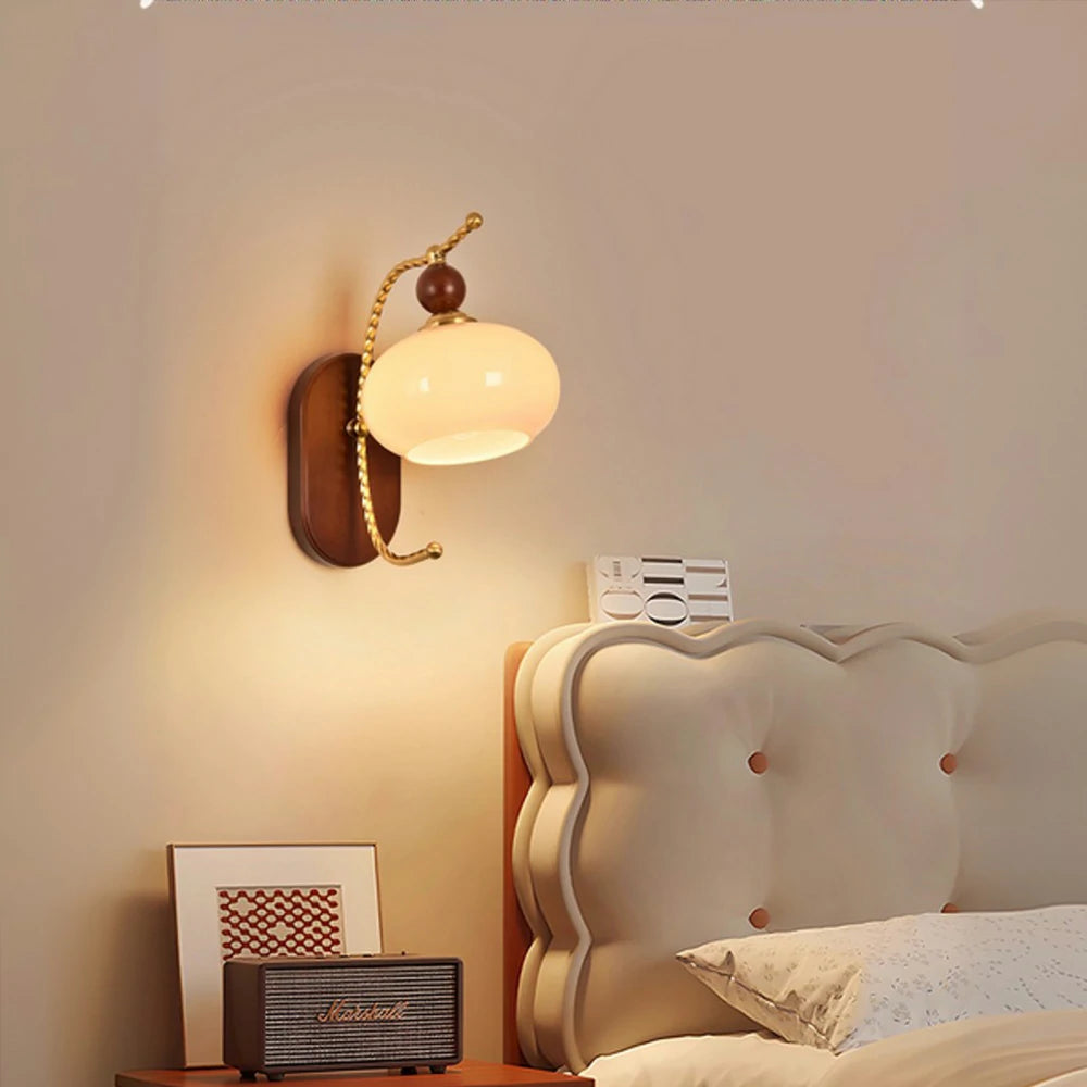 LIVARA 12W Cream Puff LED Wall Lamp Three-Color Dimmable Eye-Protection Light Modern Decorative Design