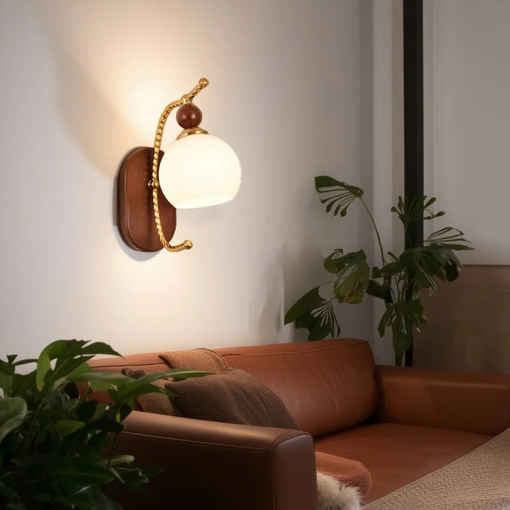 LIVARA 12W White Jade LED Wall Lamp Three-Color Dimmable Eye-Protection Light Modern Decorative Design