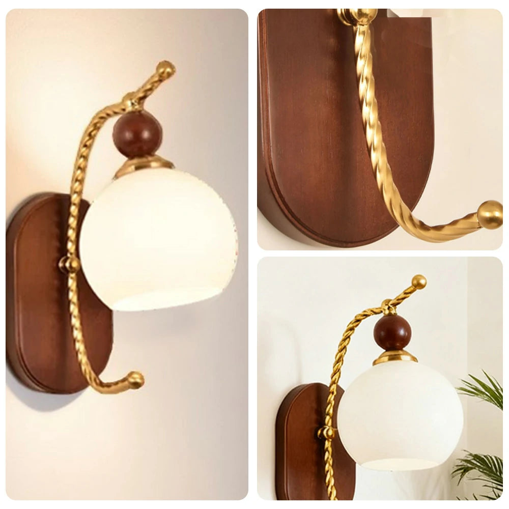 LIVARA 12W White Jade LED Wall Lamp Three-Color Dimmable Eye-Protection Light Modern Decorative Design