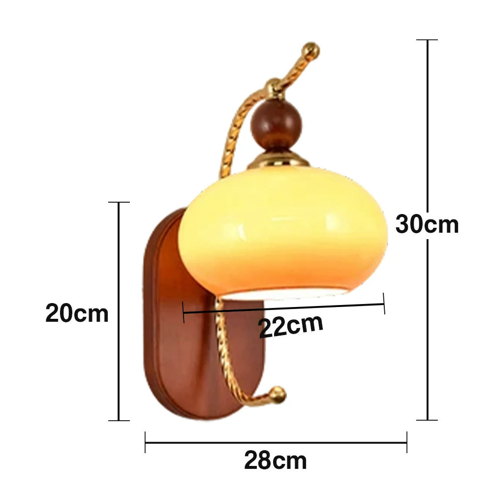 LIVARA 12W Persimmon LED Wall Lamp Three-Color Dimmable Eye-Protection Light Modern Decorative Design