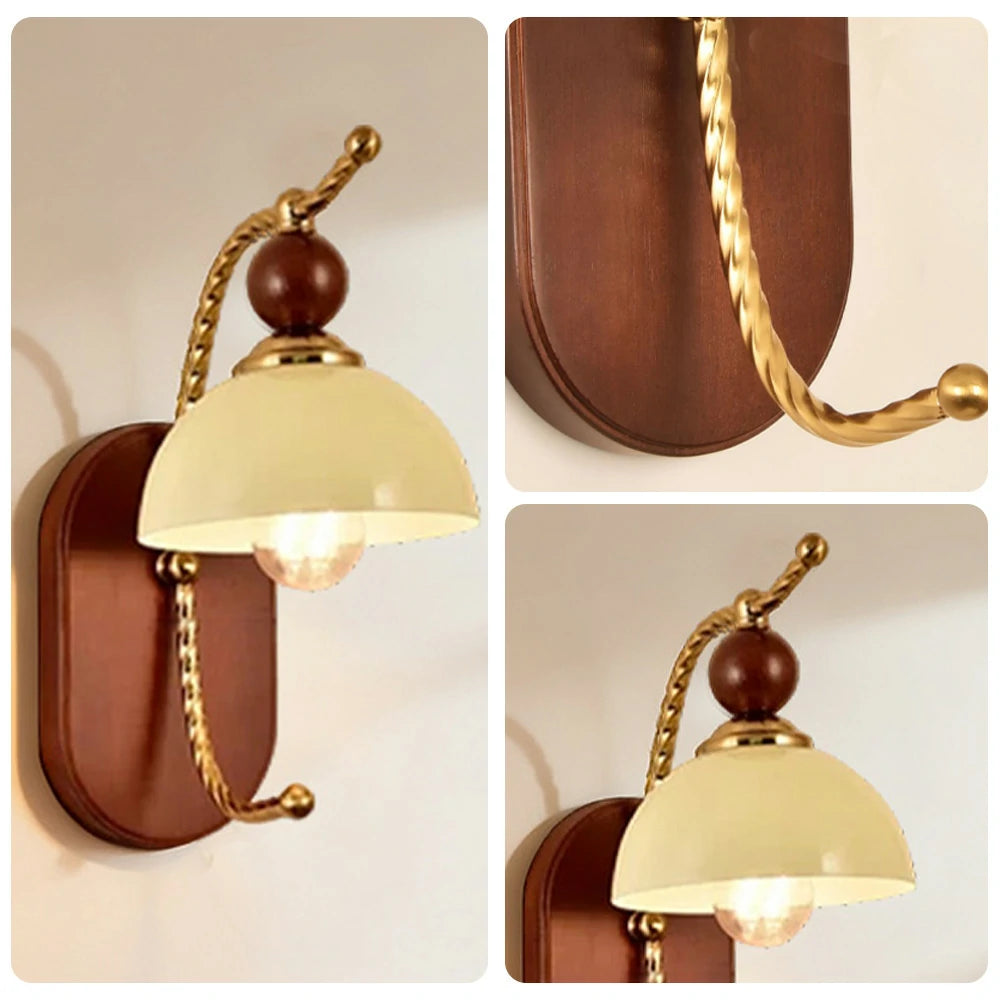 LIVARA 12W Iron Half-Moon LED Wall Lamp Three-Color Dimmable Eye-Protection Light Modern Decorative Design