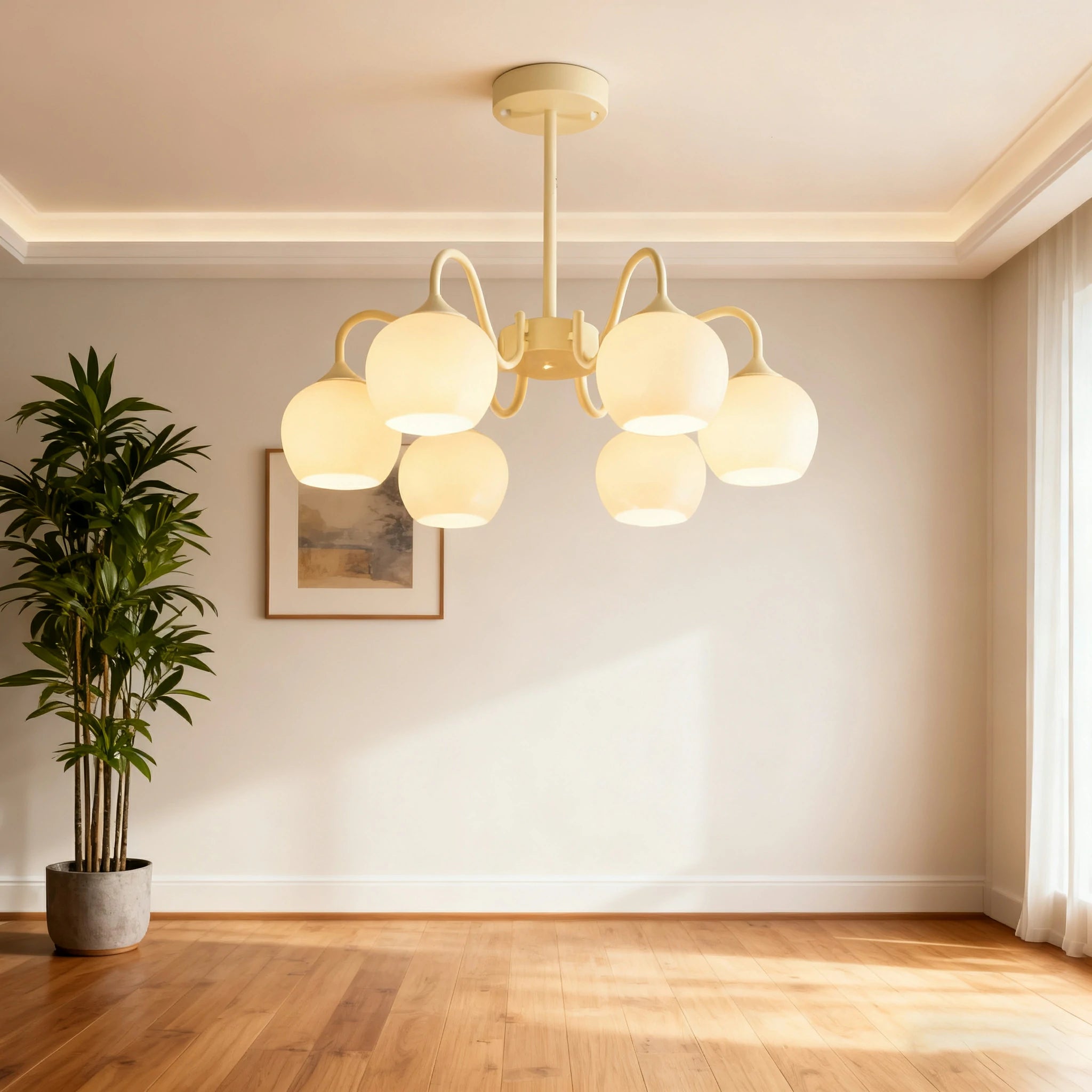 LIVARA 30W Pendant Light with Full-Spectrum Eye-Protective LED, Adjustable Rod, Anti-Flicker & Rust-Resistant Iron Body