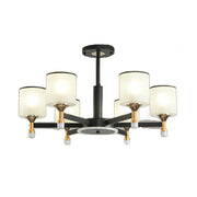 LIVARA 72W Crystal Pendant Light with Adjustable Three-Color LED, Dual Light Source & Flicker-Free Eye-Comfort Design