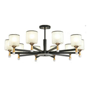 LIVARA 120W Crystal Pendant Light with Adjustable Three-Color LED, Dual Light Source & Flicker-Free Eye-Comfort Design