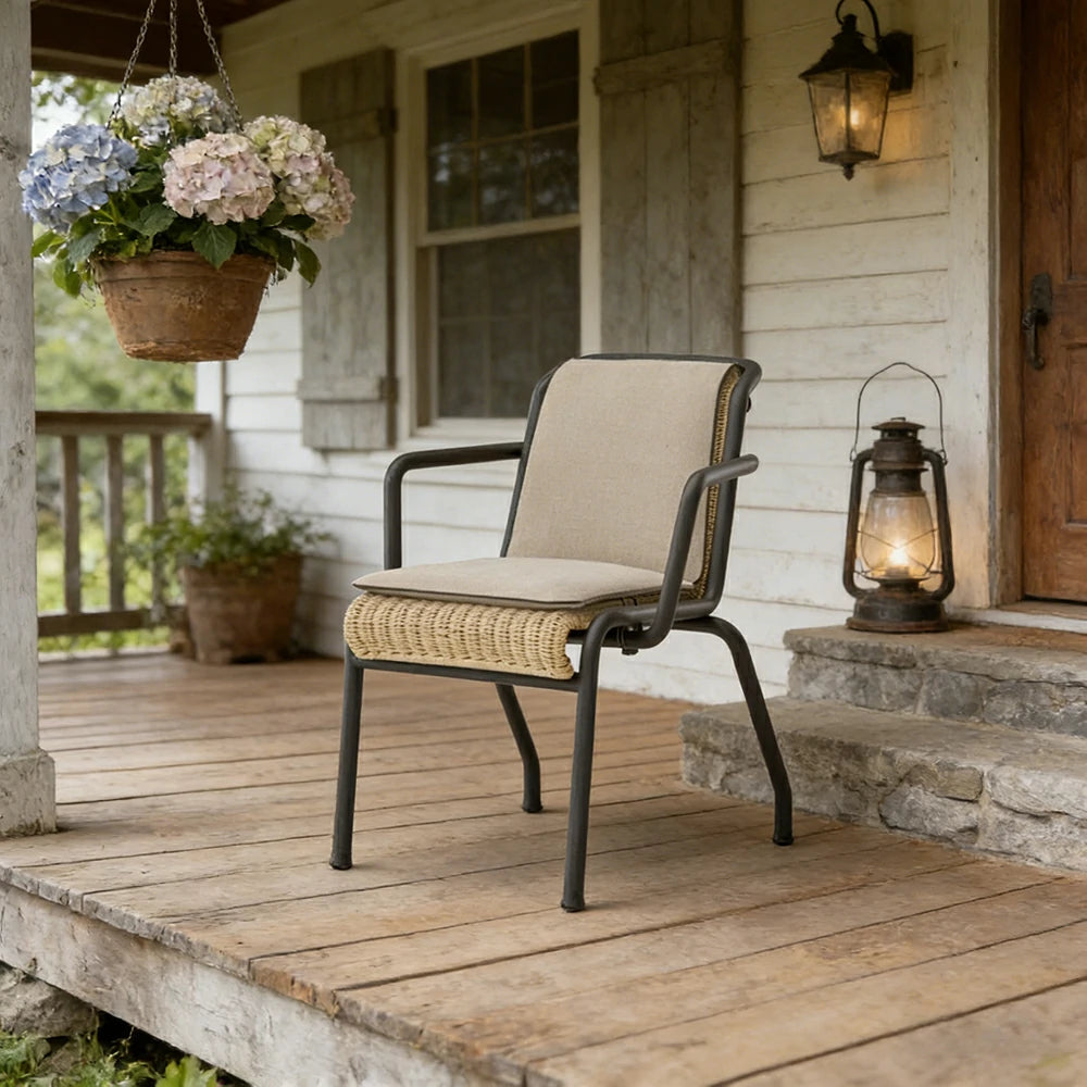 LIVARA Armchair - 2.0mm Aluminium Frame, UV and Rust-Resistant Finish, Quick-Dry Cushion, Indoor and Outdoor Use