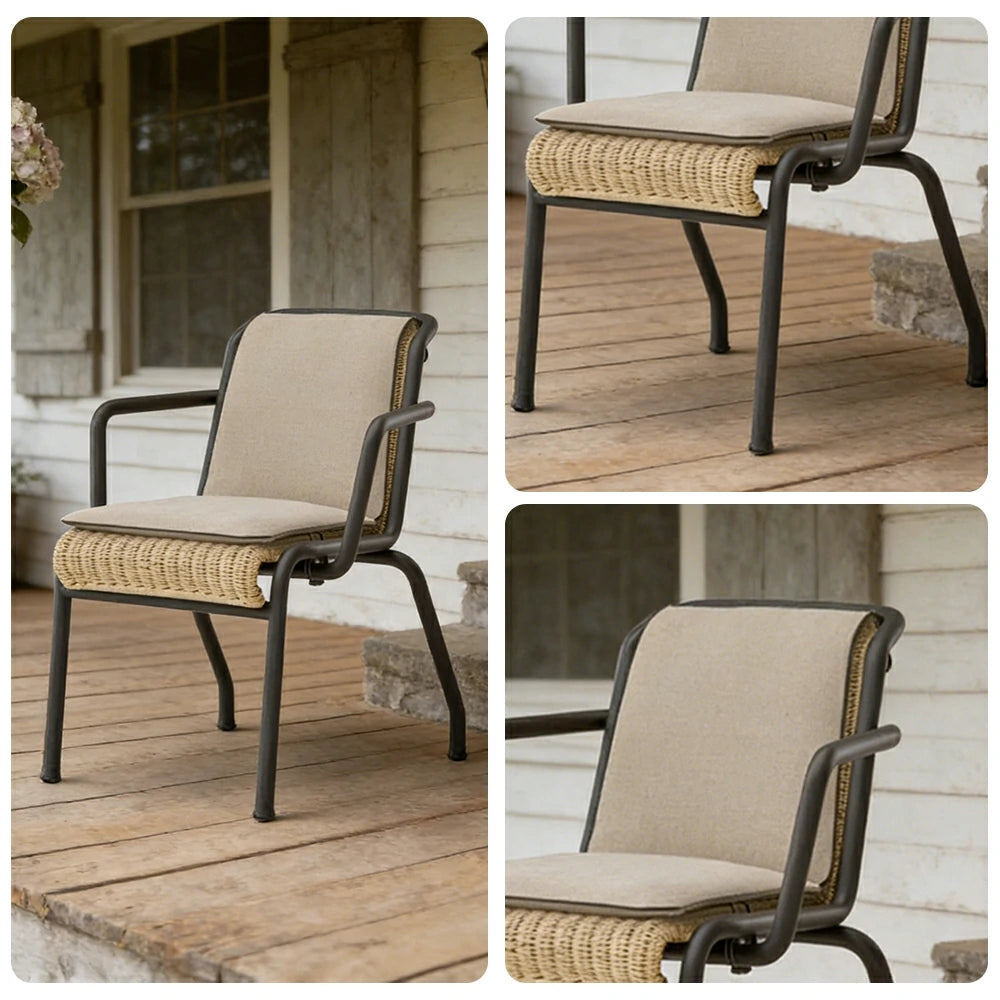 LIVARA Armchair - 2.0mm Aluminium Frame, UV and Rust-Resistant Finish, Quick-Dry Cushion, Indoor and Outdoor Use