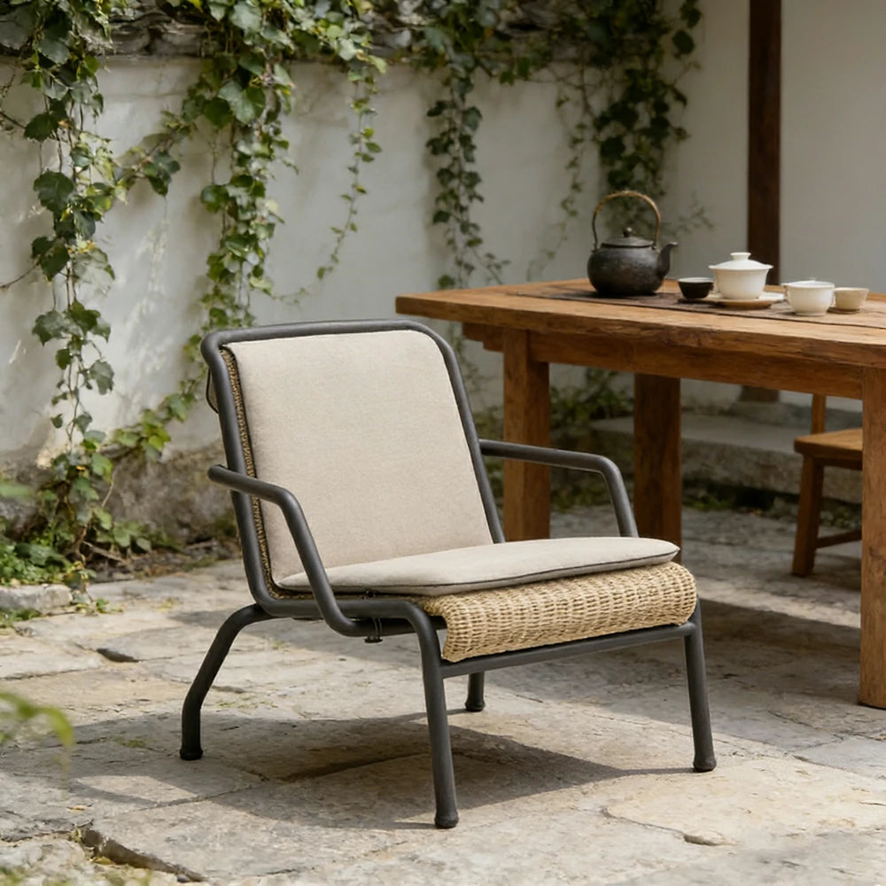 LIVARA Sofa Chair - 2.0mm Aluminium Frame, UV and Rust-Resistant Finish, Quick-Dry Cushion, Indoor and Outdoor Use