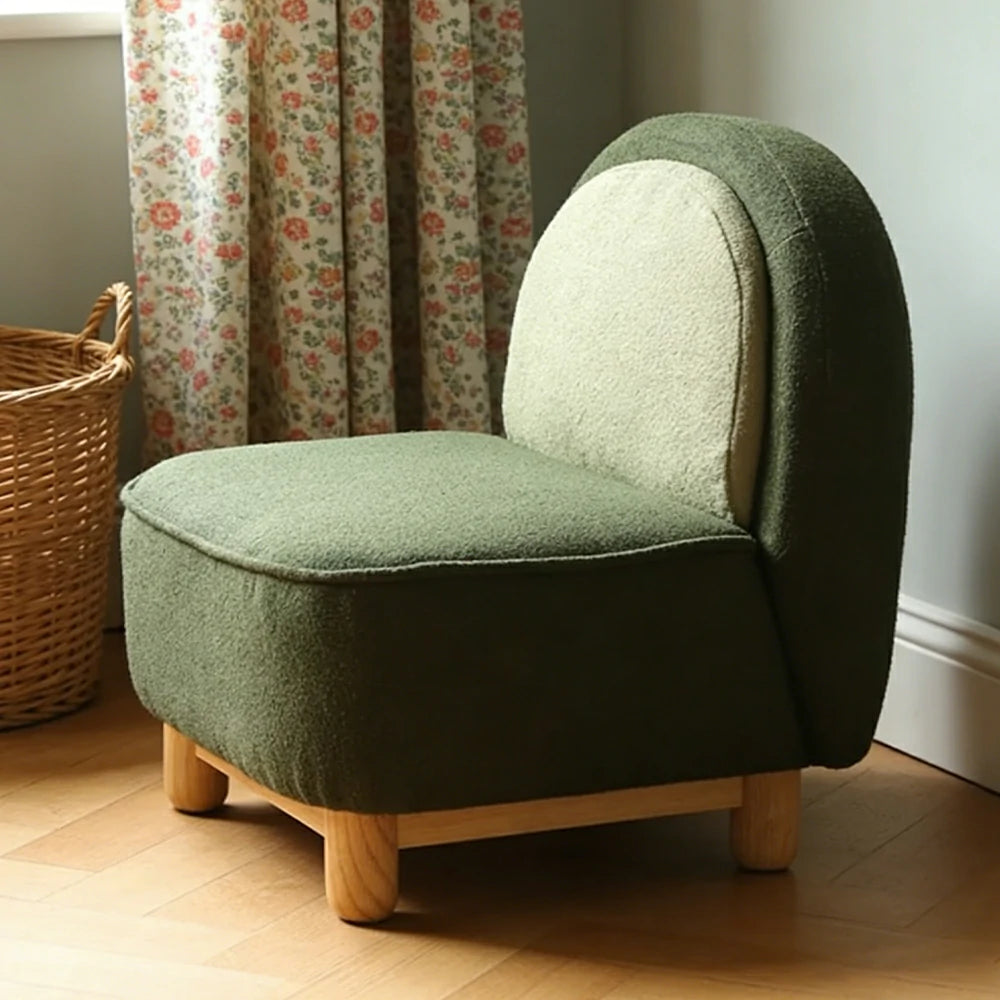 LIVARA Kids Upholstered Chair, Ergonomic Back Support, Solid Wood Frame with High-Density Cushioning, Rounded Safety Design