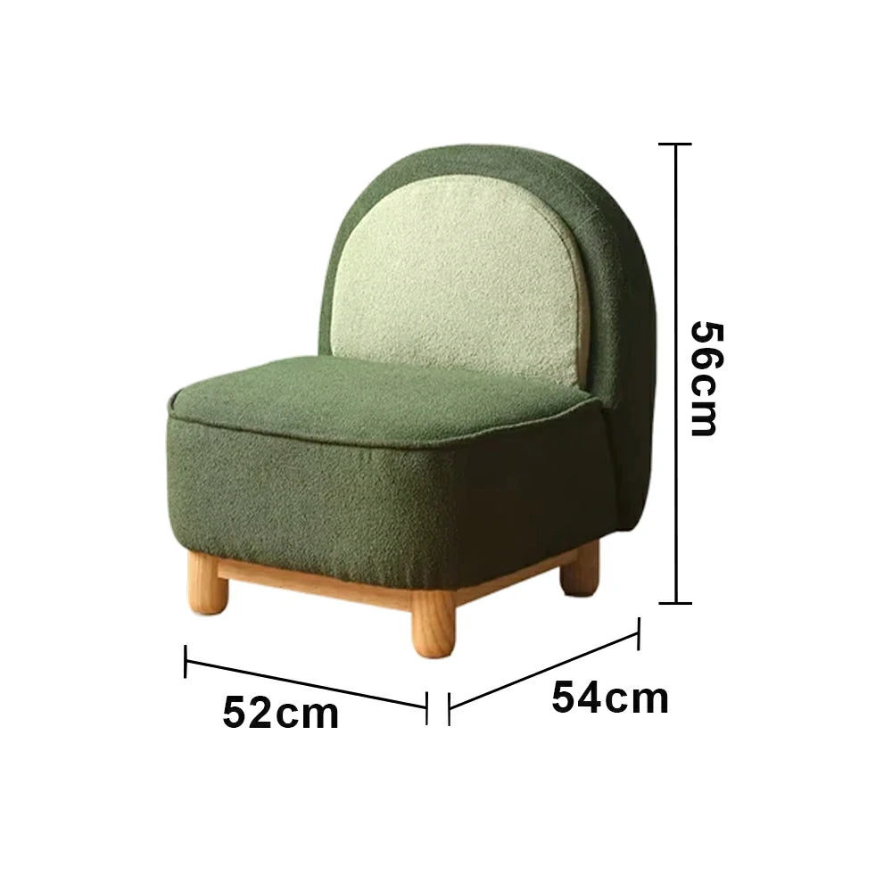 LIVARA Kids Upholstered Chair, Ergonomic Back Support, Solid Wood Frame with High-Density Cushioning, Rounded Safety Design