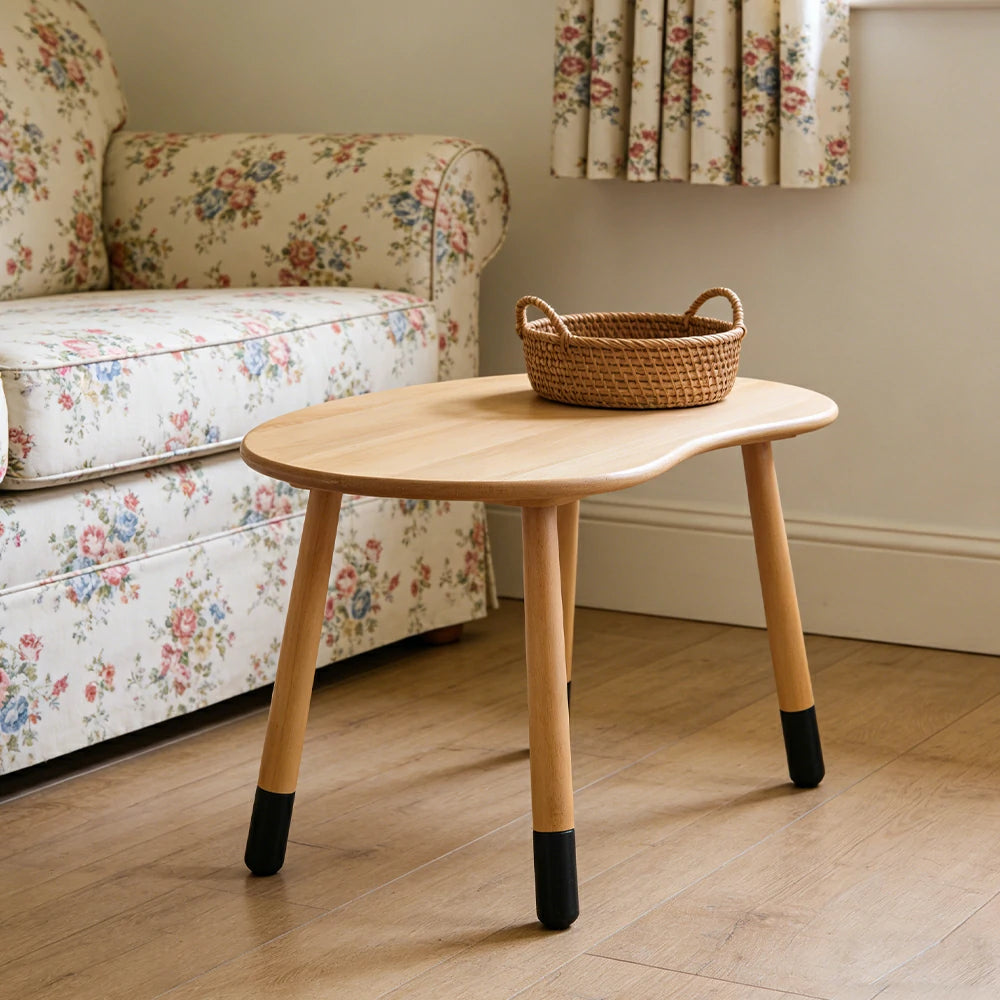 LIVARA Kids Adjustable Table, Four-Level Height Design, Solid Wood Construction, Thick Sturdy Tabletop with Rounded Edges