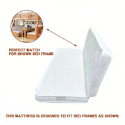 LIVARA Foldable Bunk Bed Cushion Mattress 8cm - Multi-Layer Latex & Coconut Fibre, 3D Breathable Fabric, Safety-Edge Design, Lightweight & Easy Storage