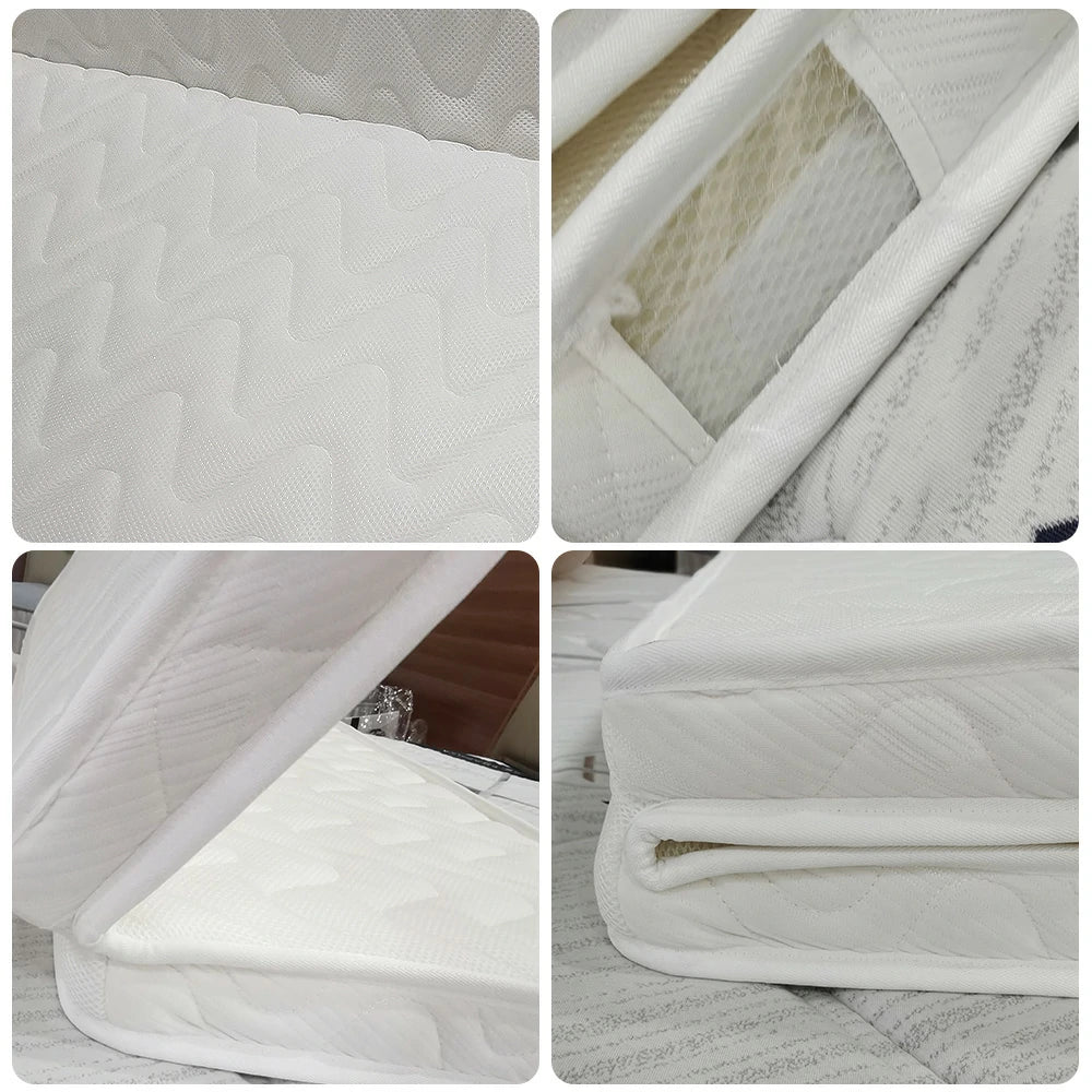 LIVARA Foldable Bunk Bed Cushion Mattress 8cm - Multi-Layer Latex & Coconut Fibre, 3D Breathable Fabric, Safety-Edge Design, Lightweight & Easy Storage