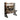 LIVARA Office Desk 100/120/140cm, 2-in-1 Space-Saving Design, Thick Panels, Steel Frame, Pegboard Storage - Black and Grey