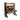 LIVARA Office Desk 100/120/140cm, 2-in-1 Space-Saving Design, Thick Panels, Steel Frame, Pegboard Storage - Black and Walunt