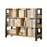 LIVARA 4-Tier Bookshelf 80/110/140cm Space-Saving Storage Rack, Thickened Eco Panels, Reinforced Steel Frame - Black