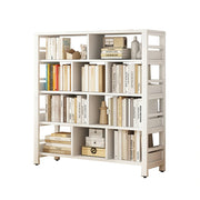 LIVARA 5-Tier Bookshelf 80/110/140cm Space-Saving Storage Rack, Thickened Eco Panels, Reinforced Steel Frame - White
