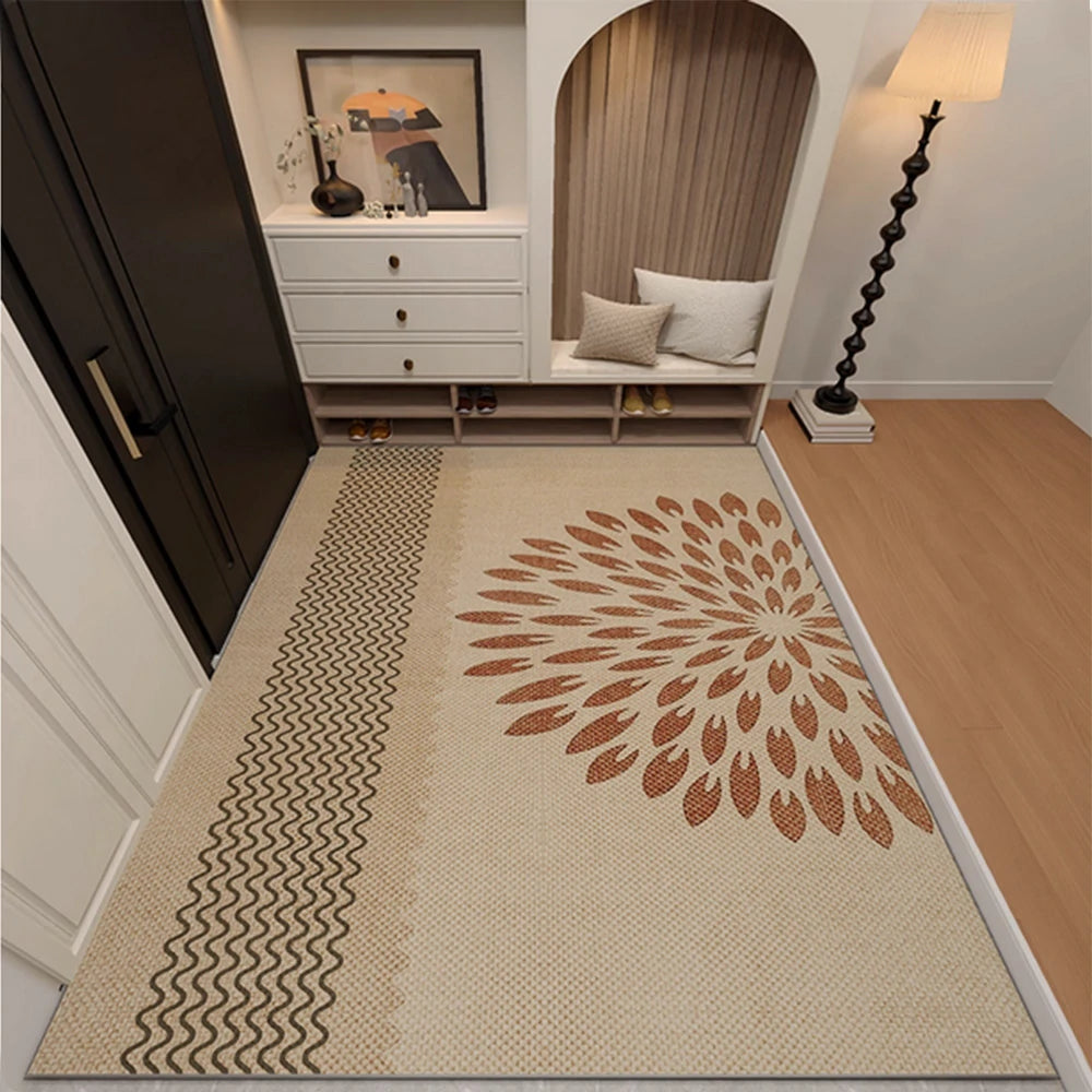 LIVARA Floor Rugs 160/200cm Non-Fraying, Customizable, High-Density Weave, Stain-Resistant, Anti-Slip Backing