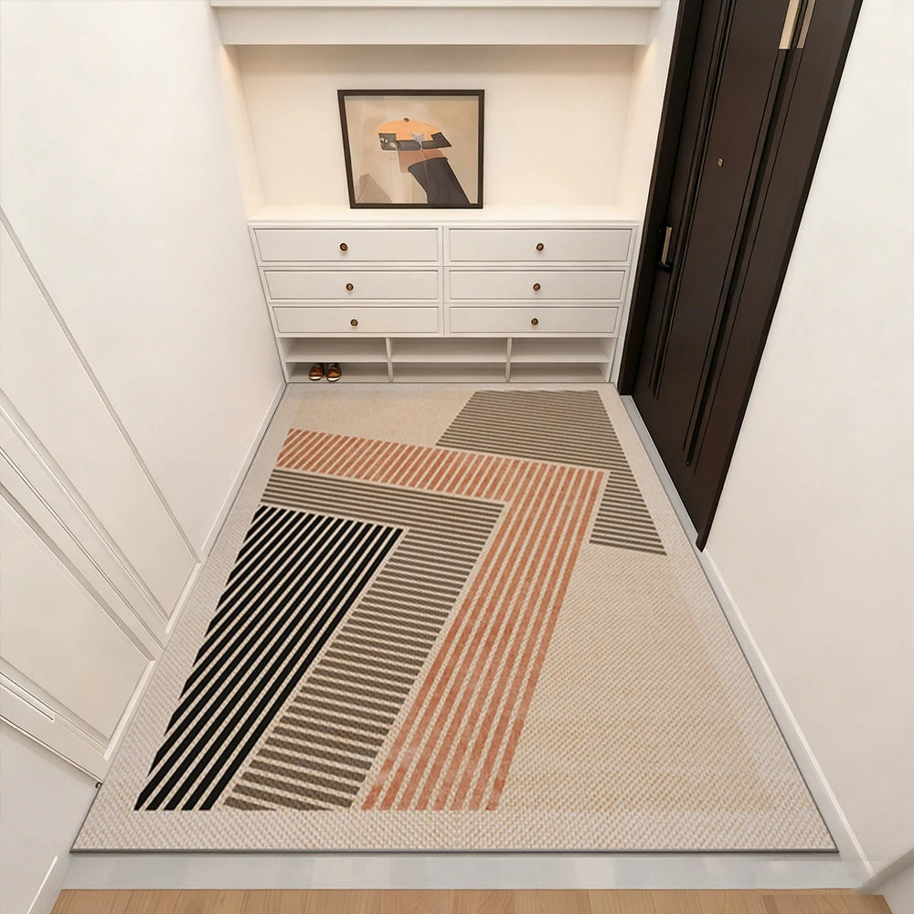 LIVARA Floor Rugs 160/200cm Belgian Velvet, Non-Fraying, Soft and Dense, Easy to Clean, Anti-Slip Backing