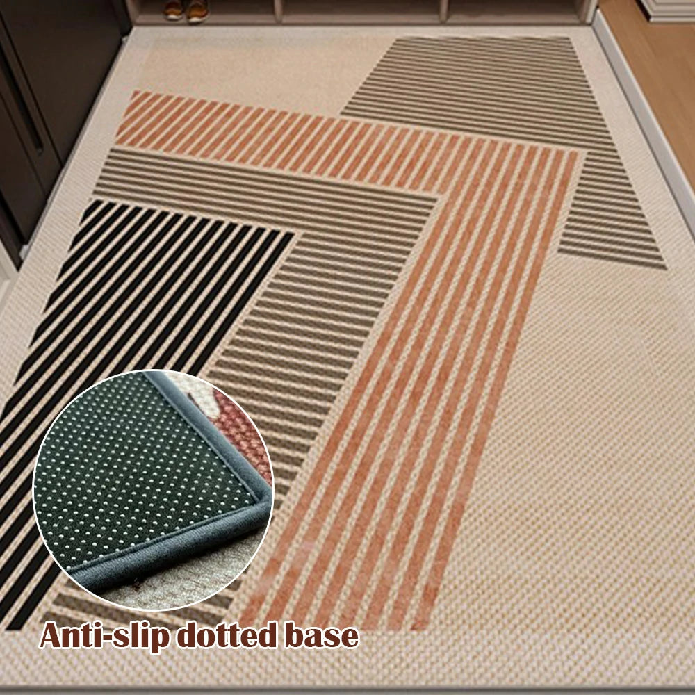 LIVARA Floor Rugs 160/200cm Belgian Velvet, Non-Fraying, Soft and Dense, Easy to Clean, Anti-Slip Backing