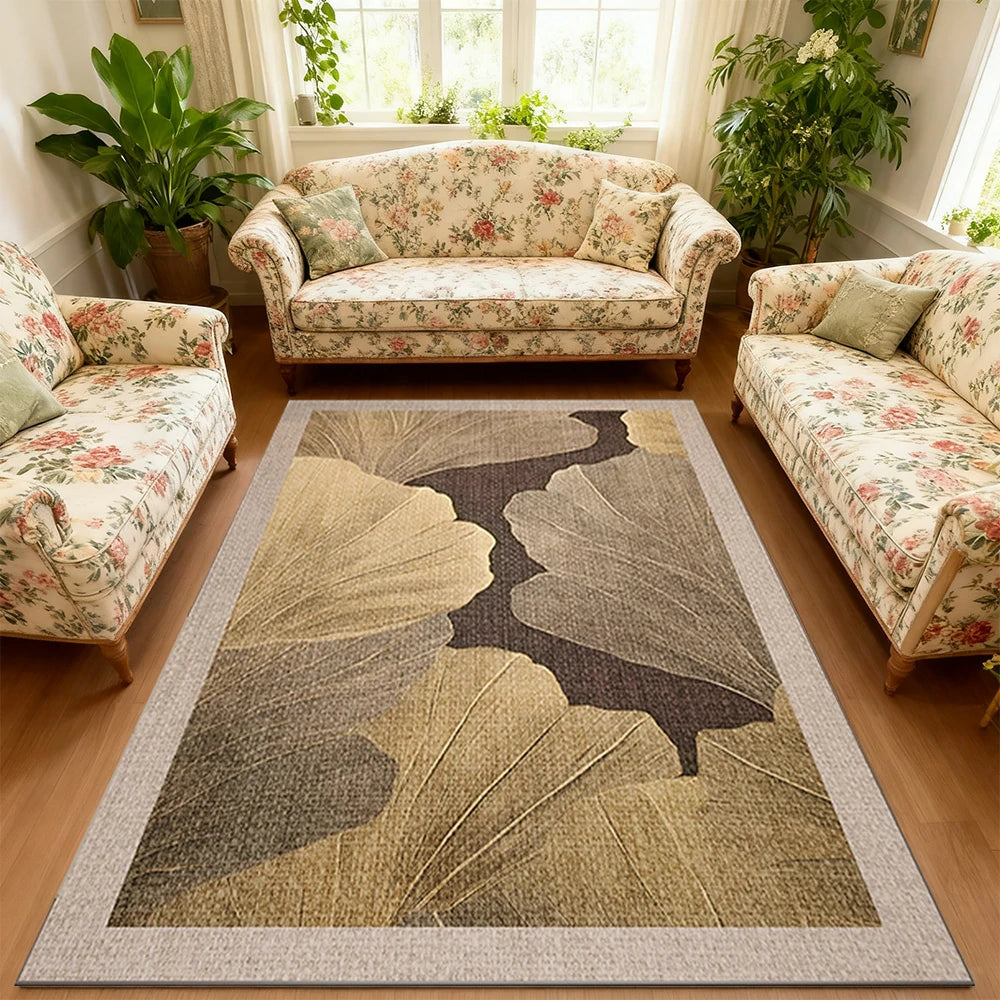 LIVARA Floor Rugs 160/200cm Belgian Velvet, Dense Weave, Non-Fraying, Stain-Resistant, Anti-Slip Backing