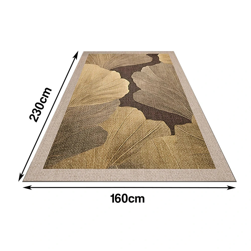 LIVARA Floor Rugs 160/200cm Belgian Velvet, Dense Weave, Non-Fraying, Stain-Resistant, Anti-Slip Backing