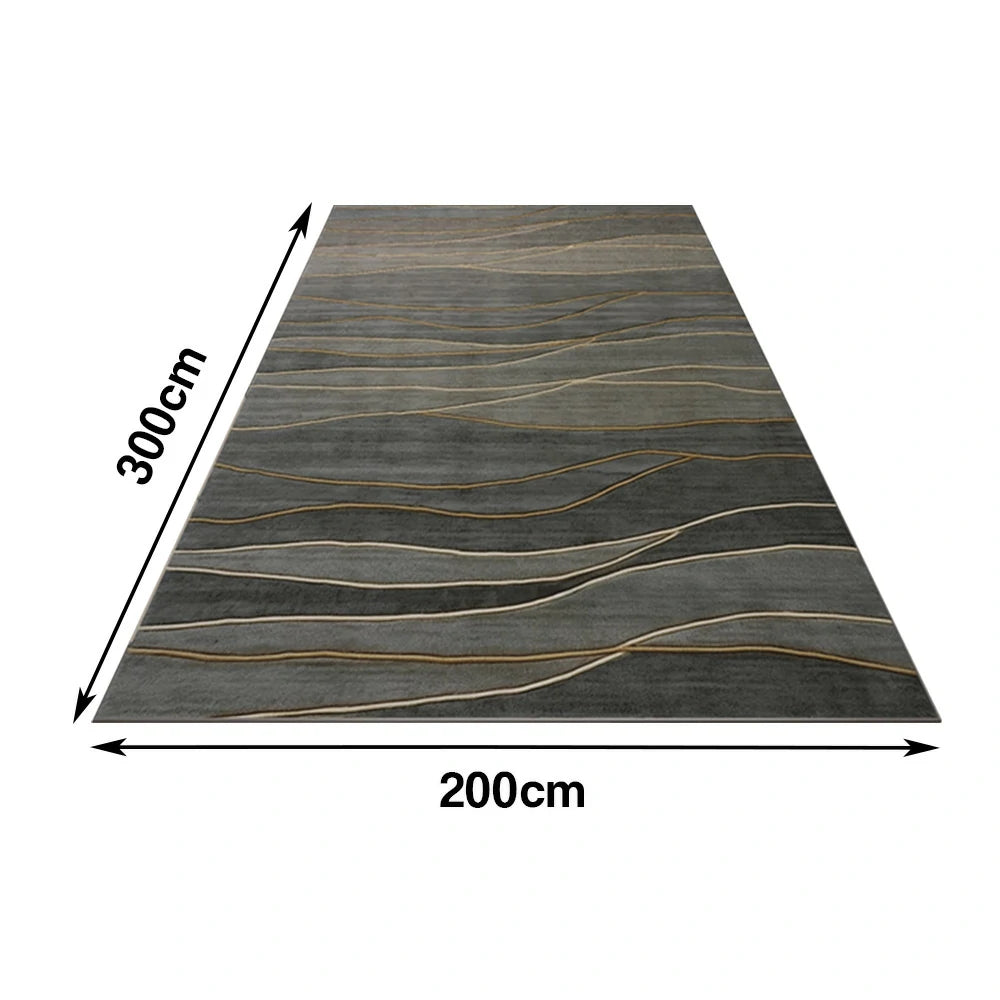 LIVARA Floor Rugs 160/200cm High-Quality Belgian Velvet, Soft & Durable, Stain-Resistant, Anti-Slip Backing