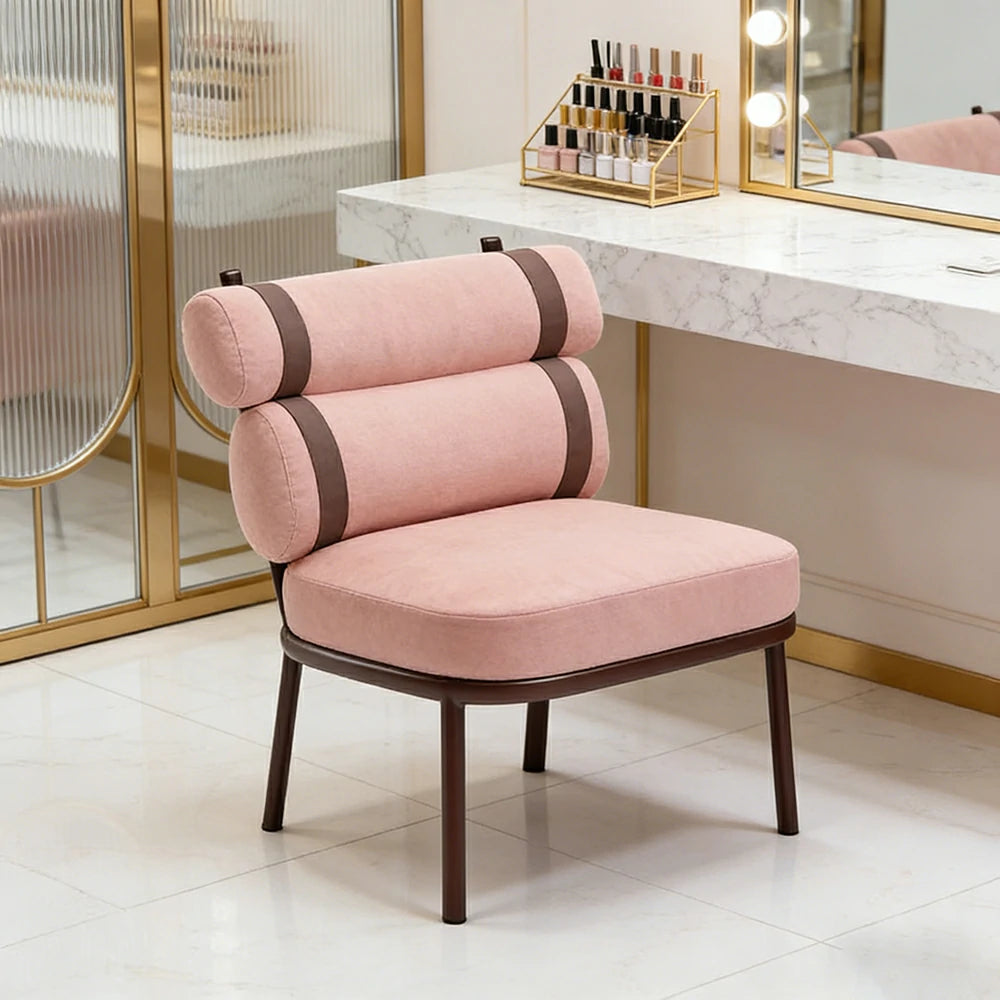 LIVARA Aluminium Lounge Chair - Dual-Layer Ergonomic Backrest, Full Aluminium Frame, Soft Woven Cushion, Modern Armless Design