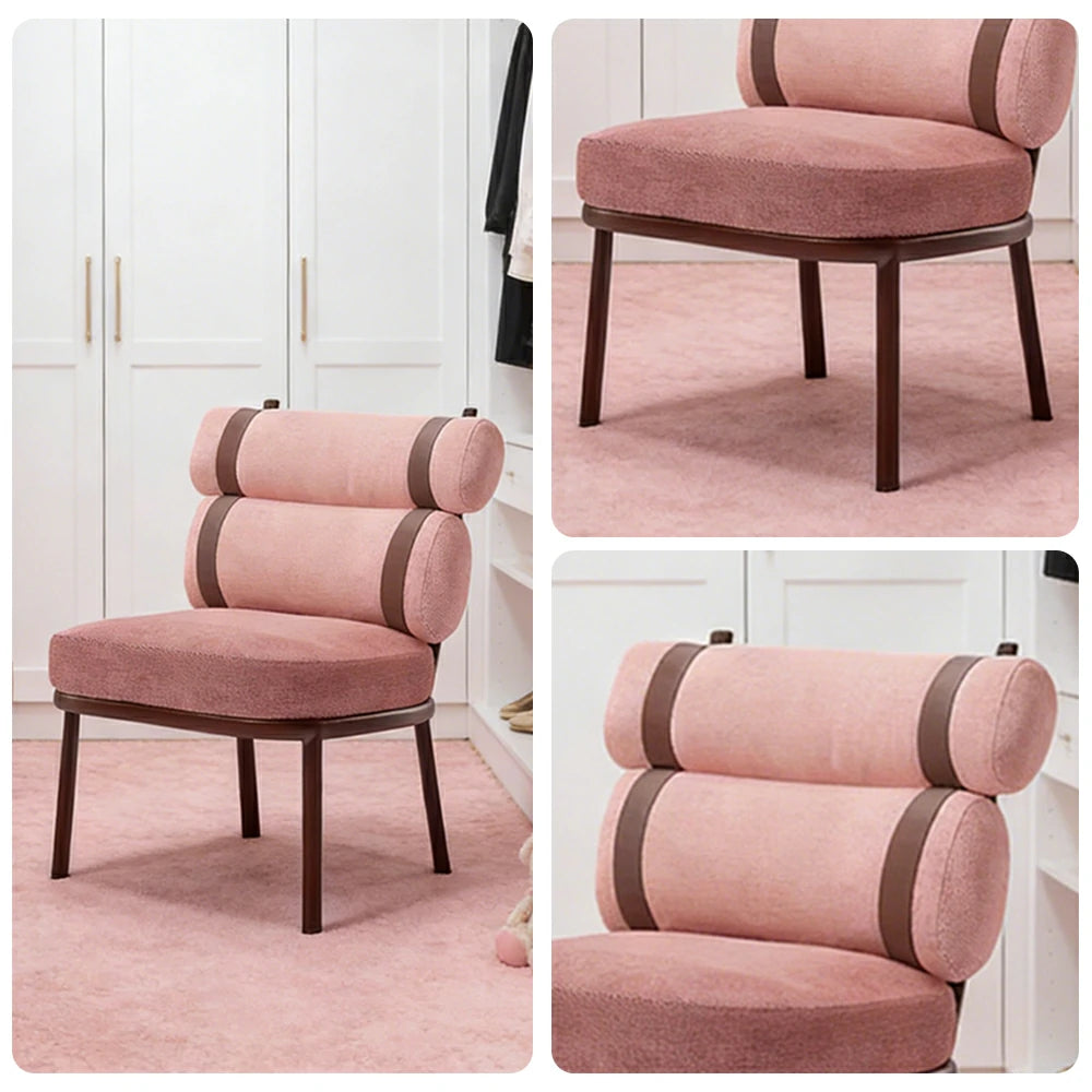 LIVARA Aluminium Lounge Chair - Dual-Layer Ergonomic Backrest, Full Aluminium Frame, Soft Woven Cushion, Modern Armless Design