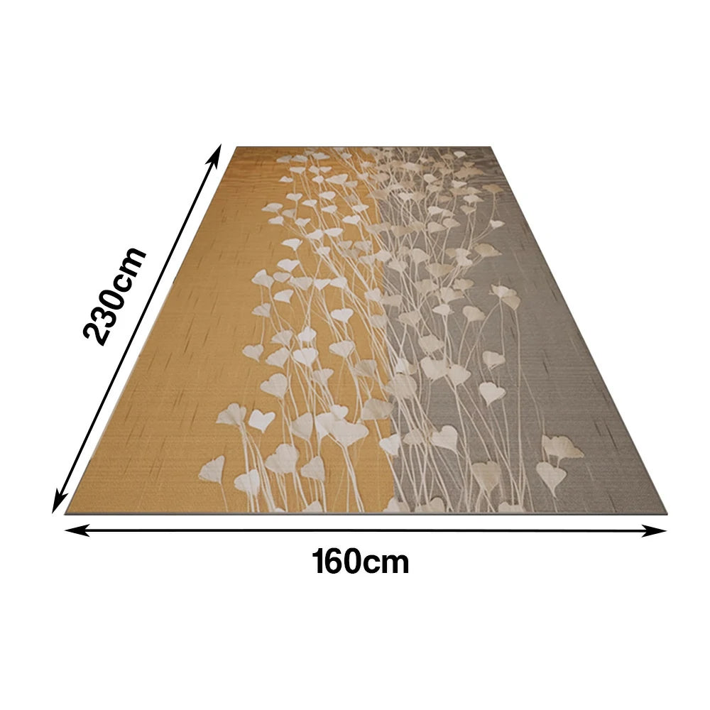LIVARA Floor Rugs 160/200cm Customizable, Non-Fraying, High-Density Weave, Stain-Resistant, Anti-Slip Backing