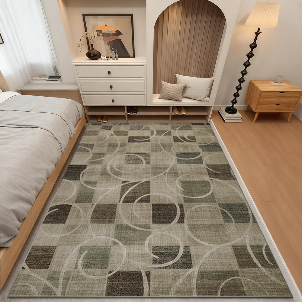 LIVARA Floor Rugs 160/200cm Belgian Velvet, High-Density Weave, Non-Fraying, Anti-Slip Backing