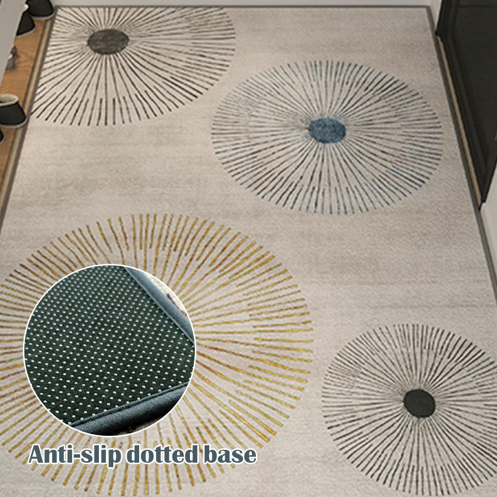 LIVARA Floor Rugs 140/160cm Belgian Velvet, Soft, Dense Weave, Stain-Resistant, Anti-Slip Backing