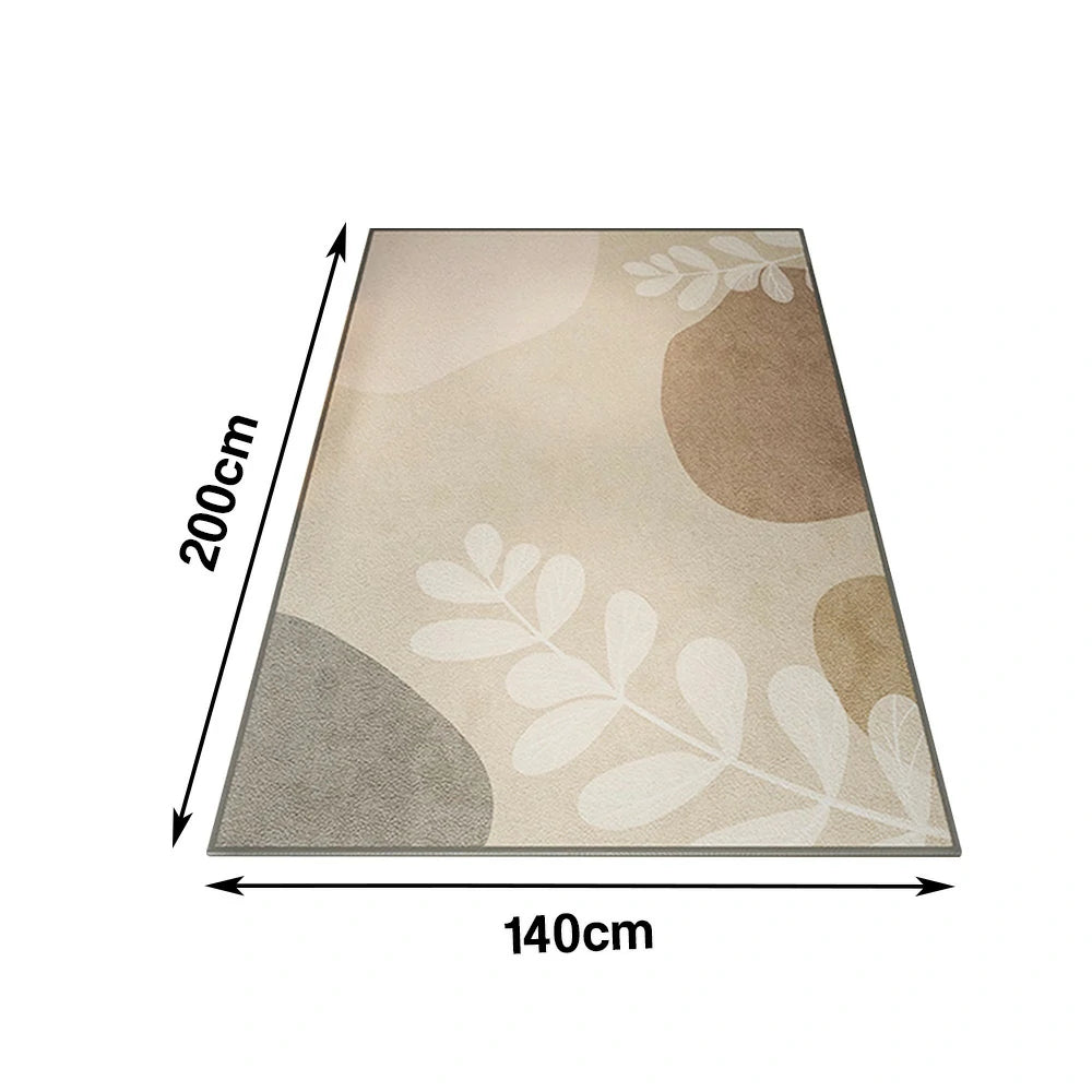 LIVARA Floor Rugs 140/160cm Non-Fraying, Dense Weave, Stain-Resistant, Soft Texture, Anti-Slip Backing