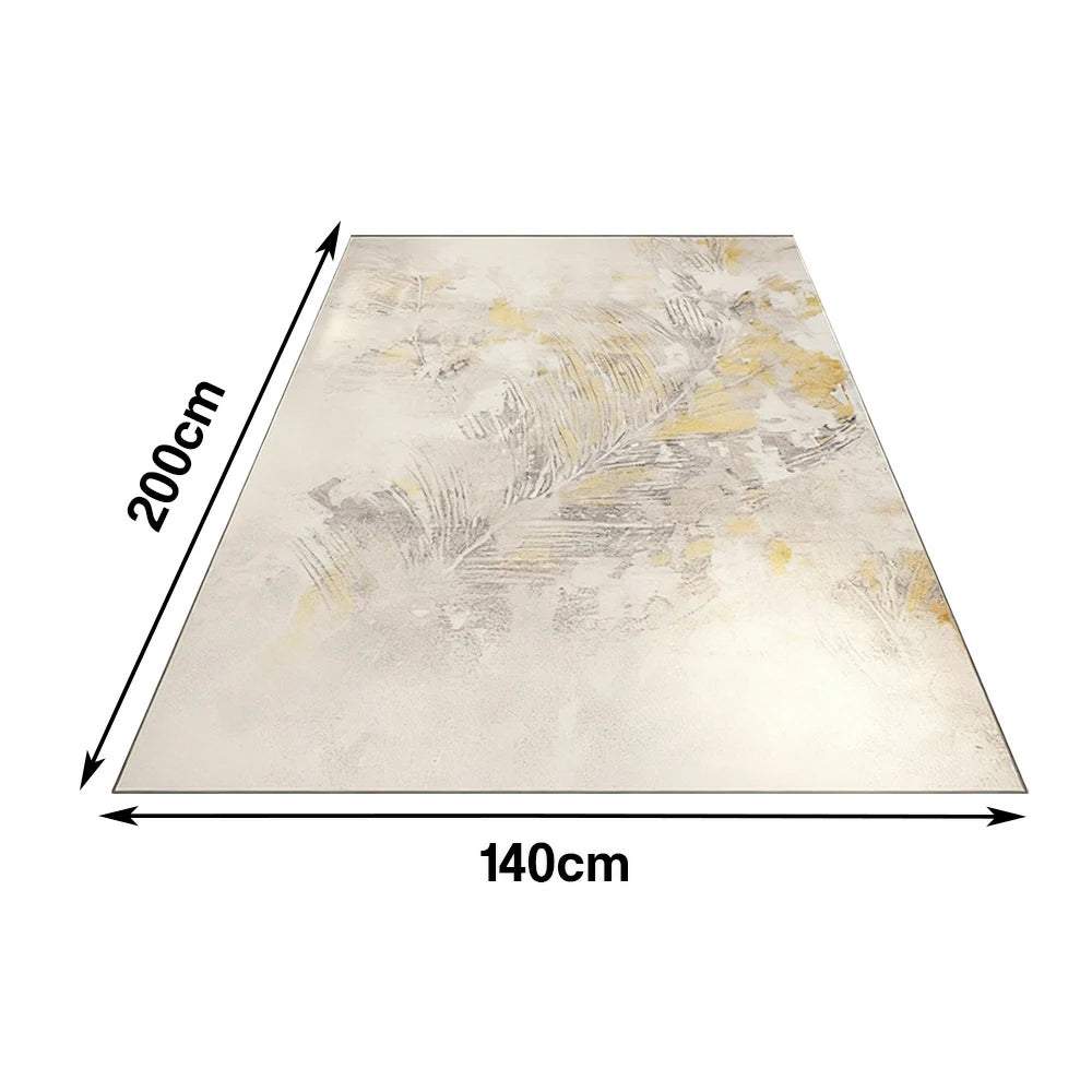 LIVARA Floor Rugs 140/160cm Soft Belgian Velvet, High-Density Weave, Stain-Resistant, Anti-Slip Backing