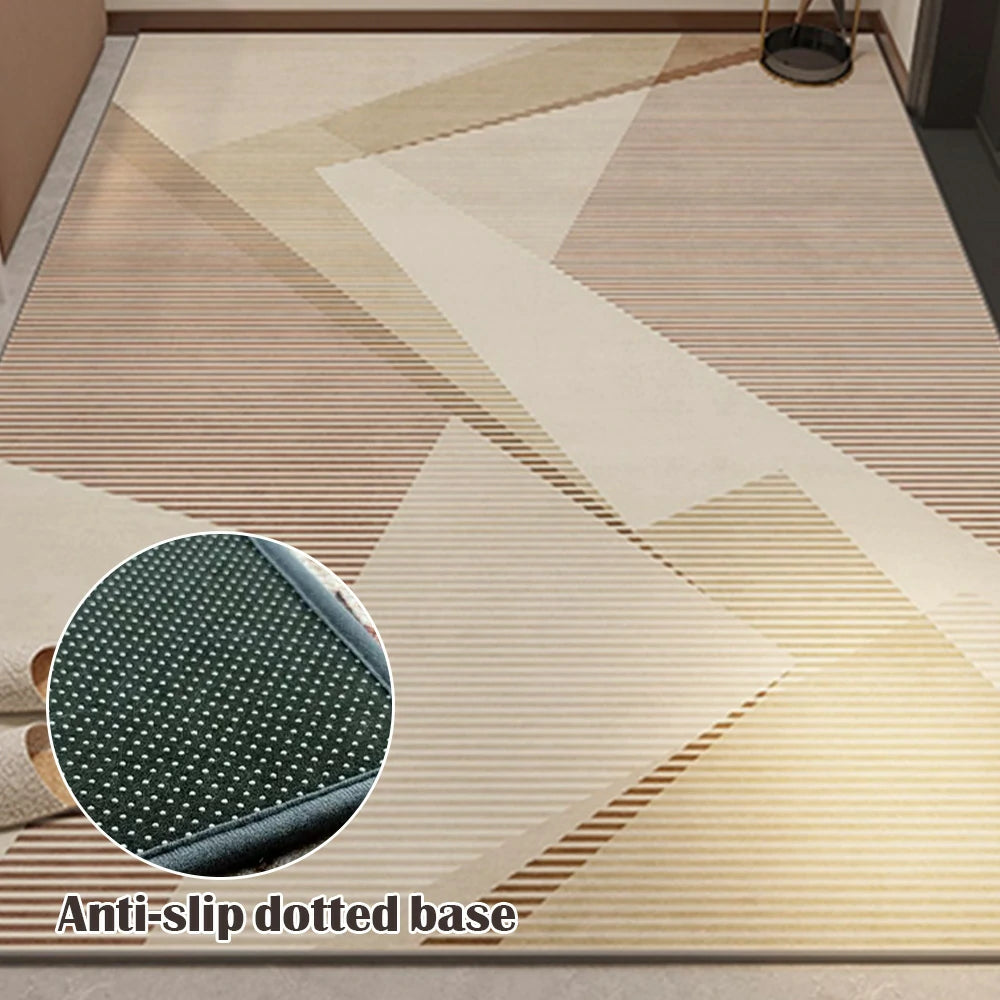 LIVARA Floor Rugs 140/160cm Belgian Velvet, High-Density, Durable, Stain-Resistant, Anti-Slip Backing