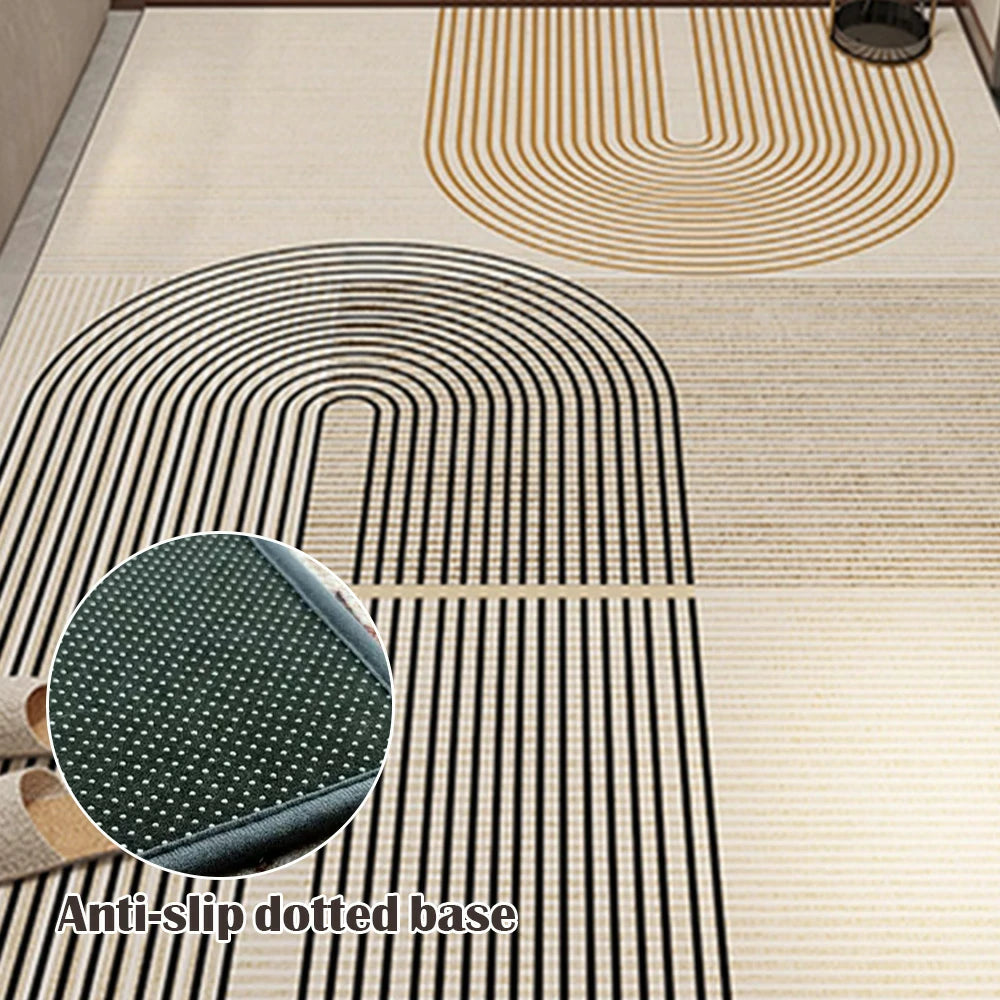 LIVARA Floor Rugs 140/160cm Belgian Velvet, High-Density Weave, Soft, Stain-Resistant, Anti-Slip Backing