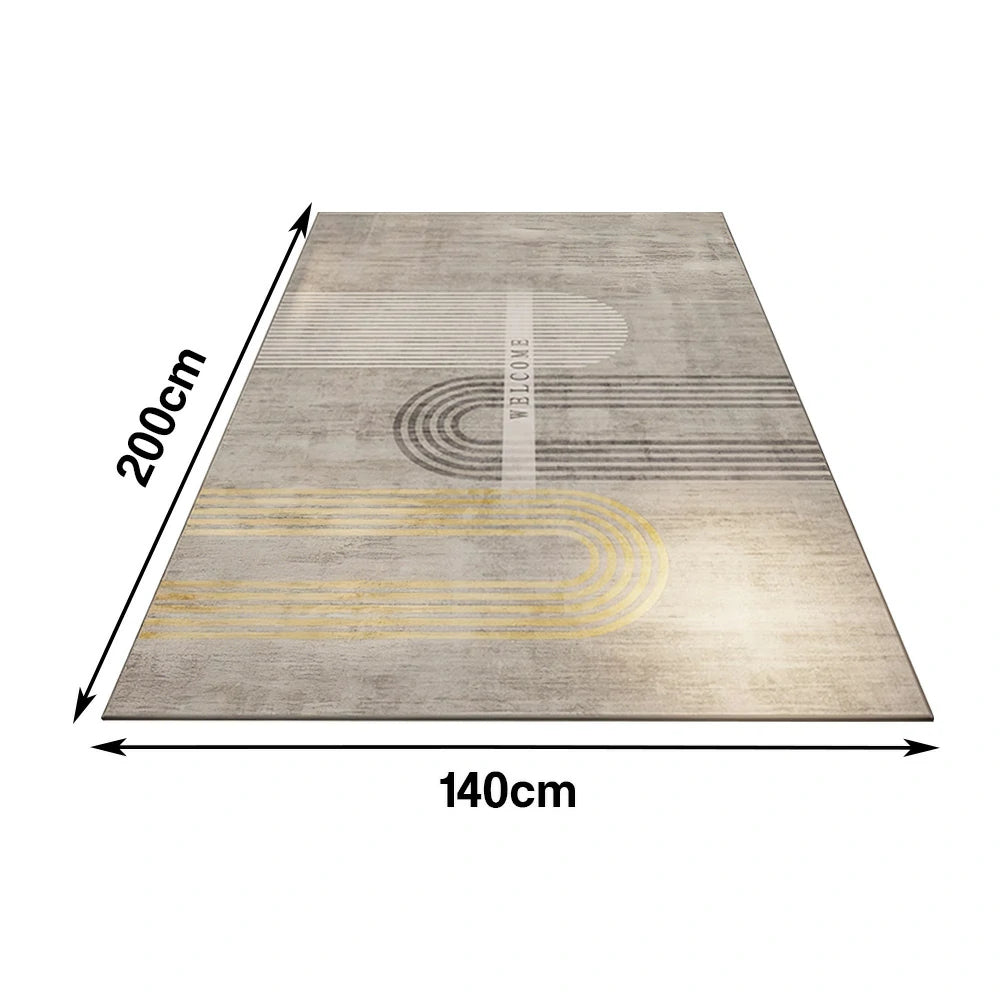 LIVARA Floor Rugs 140/160cm Non-Fraying, Soft Texture, Durable, Stain-Resistant, Anti-Slip Backing