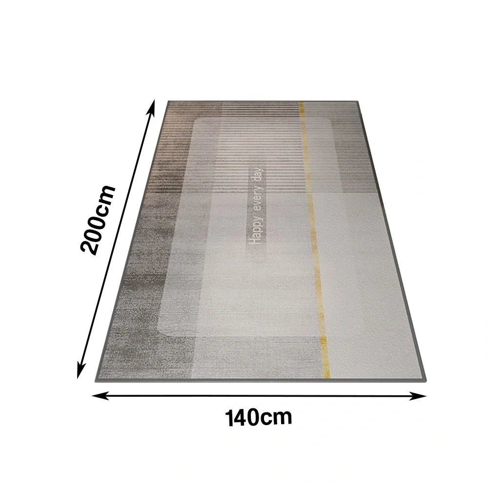 LIVARA Floor Rugs 140/160cm Belgian Velvet, Soft, Stain-Resistant, Durable, Anti-Slip Backing