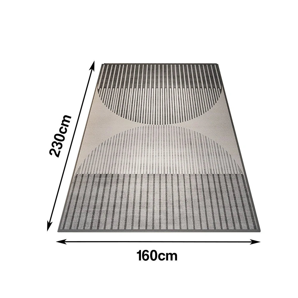 LIVARA Floor Rugs 140/160cm Non-Fraying, Soft Texture, Stain-Resistant, High-Density Weave, Anti-Slip Backing